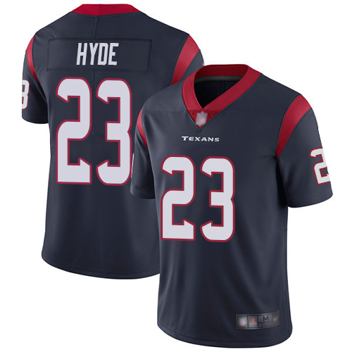 Houston Texans Limited Navy Blue Men Carlos Hyde Home Jersey NFL Football #23 Vapor Untouchable->youth nfl jersey->Youth Jersey